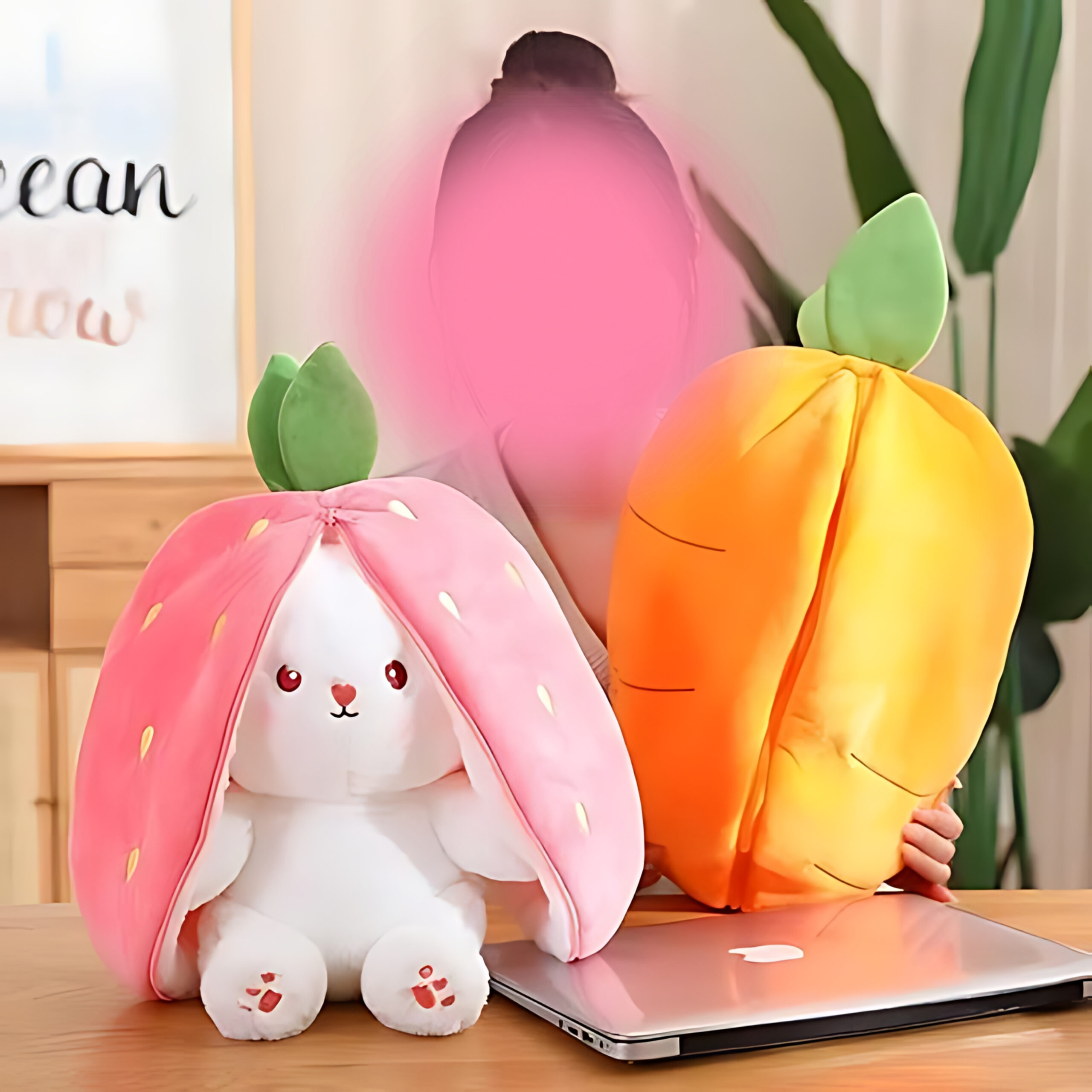 🐰 Carrot Bunny Soft Toy – Cute, Cuddly & Full of Surprises! 🥕 - Image 3