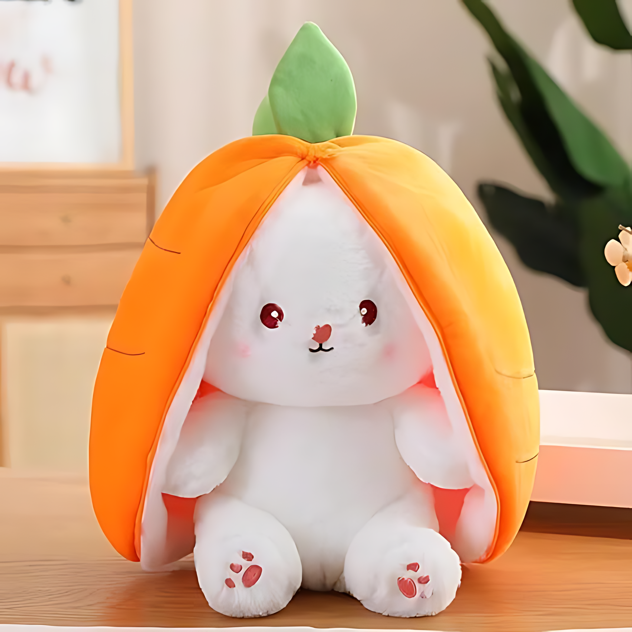 🐰 Carrot Bunny Soft Toy – Cute, Cuddly & Full of Surprises! 🥕 - Image 2
