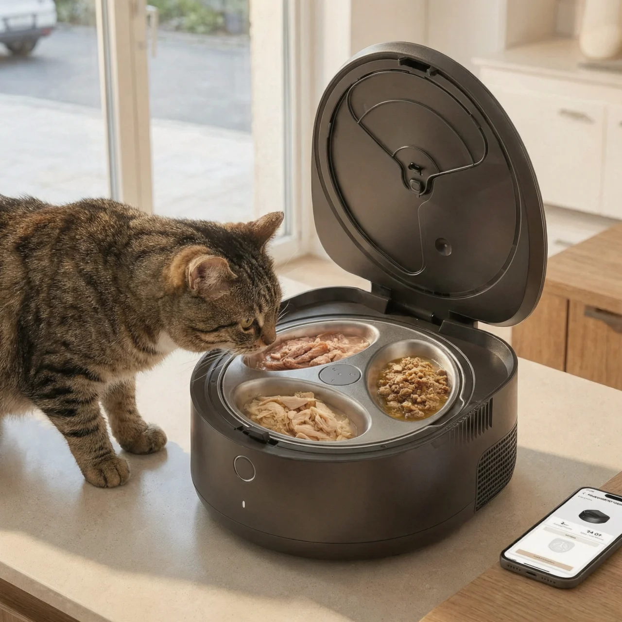 Automatic Wet Food Cat Feeder 2026