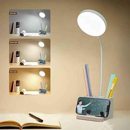 Touch LED Study Lamp – Eye-Care, Dimmable, USB Charging Port, Study & Work Lamp