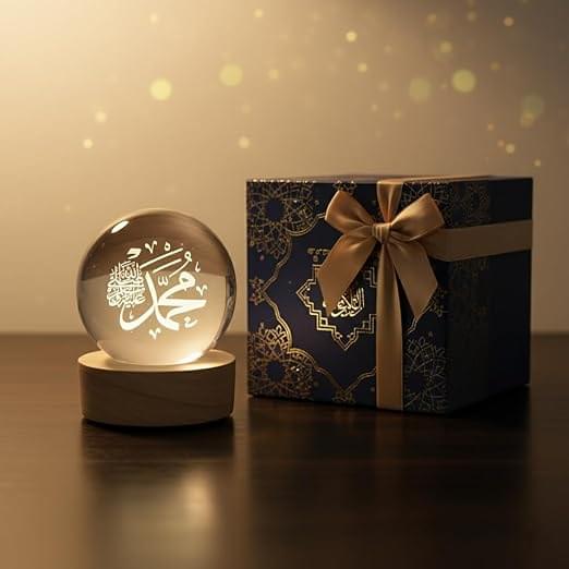 3D Islamic Crystal Ball LED Lamp (Set of 3) - Image 5